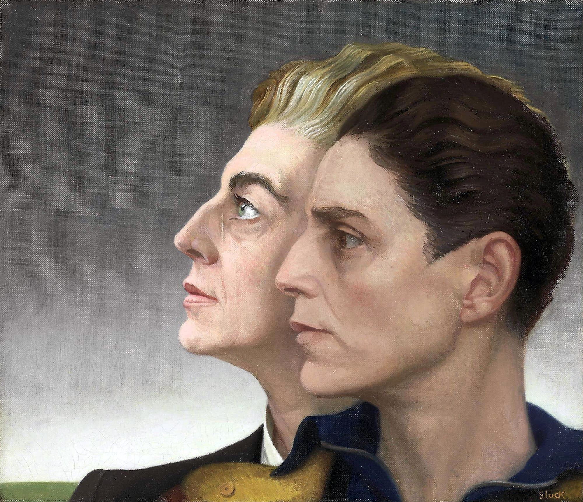 Profile of two women with short hair