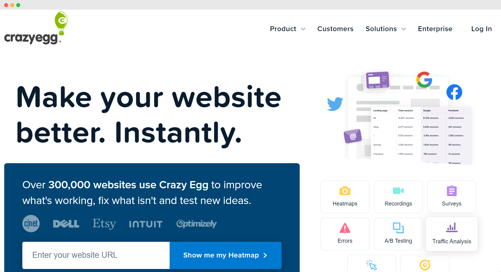 Crazy Egg marketing tool
