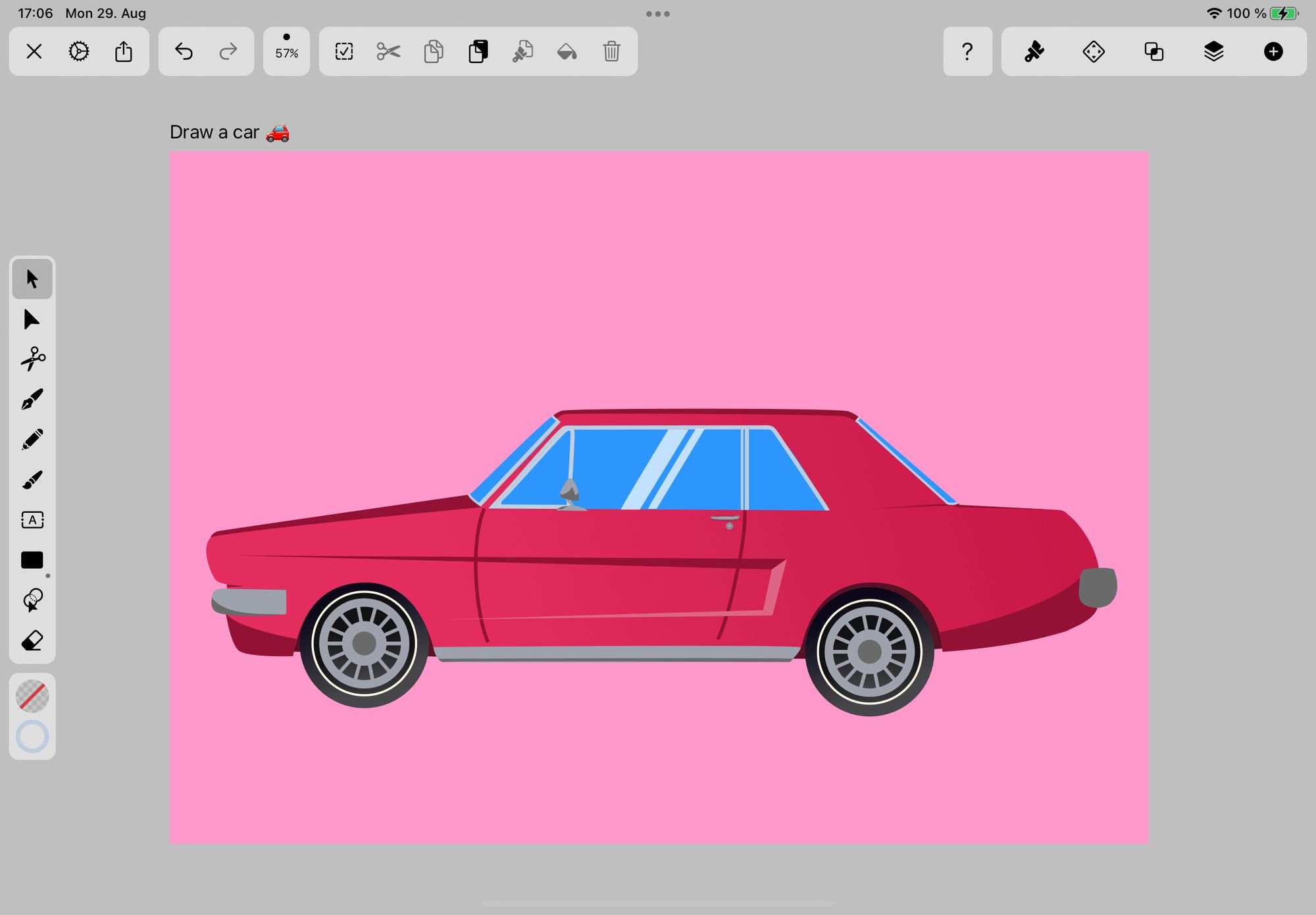 How to draw a car tutorial | Vectornator